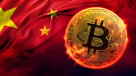 bitcoin and chinese flag